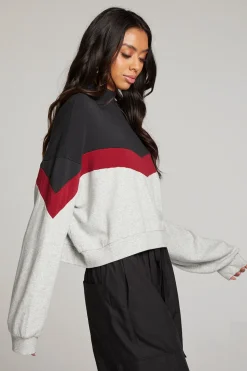 Chaser Brand Liz Fire Color Block Pullover Shop