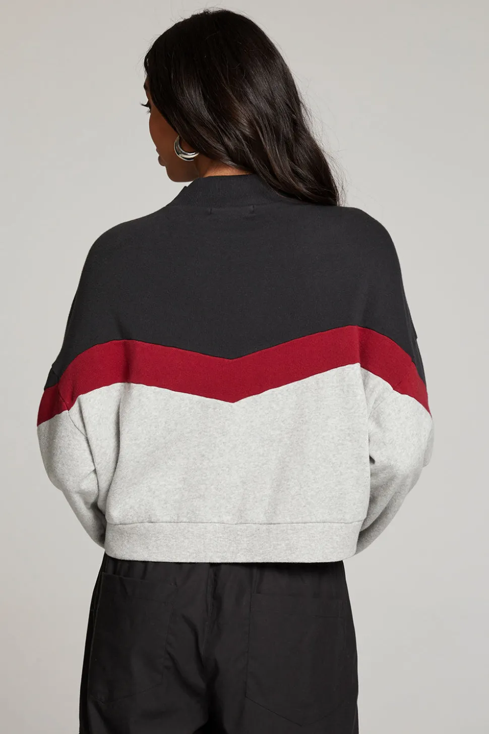 Chaser Brand Liz Fire Color Block Pullover Shop