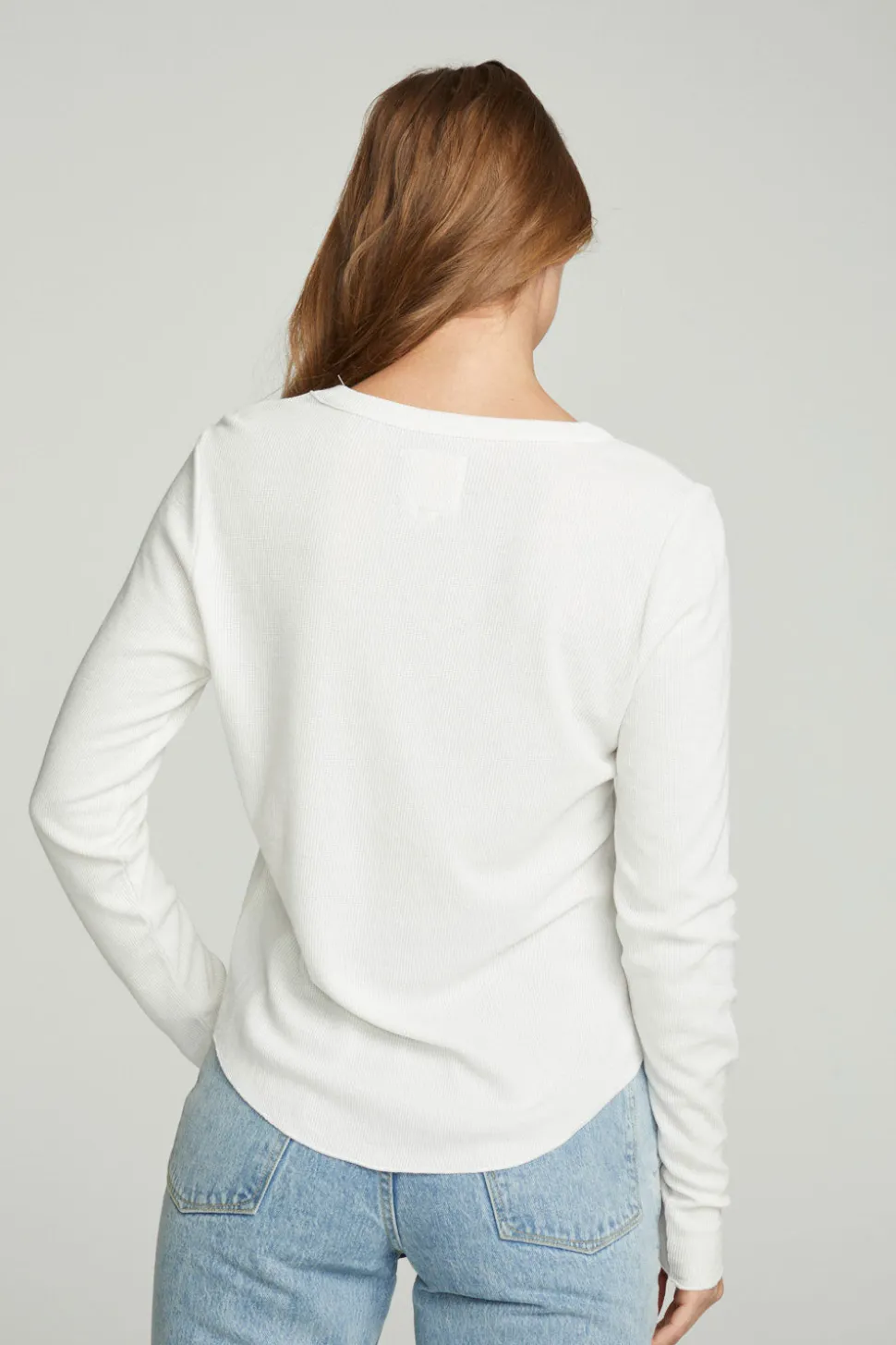 Chaser Brand Long Sleeve Crew Neck Shirttail Tee Shop