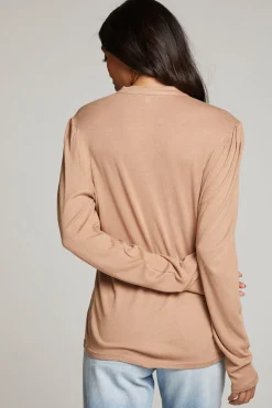 Chaser Brand Lotus Warm Taupe Long Sleeve Shop