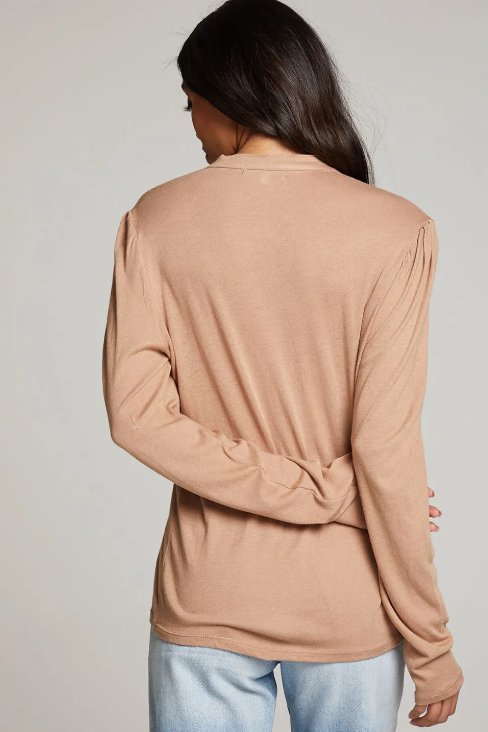 Chaser Brand Lotus Warm Taupe Long Sleeve Shop