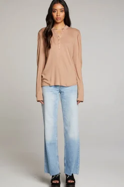 Chaser Brand Lotus Warm Taupe Long Sleeve Shop
