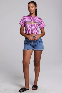 Chaser Brand Love Sun Crop Crew Neck Tee Best Sale