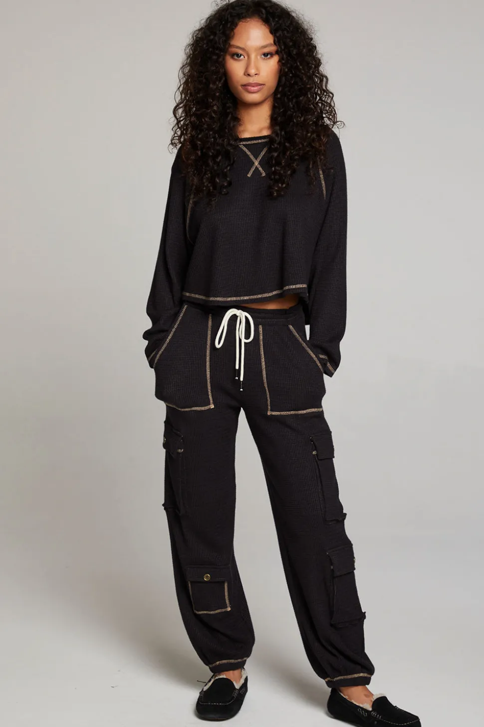 Chaser Brand Lucy Licorice Long Sleeve Cheap