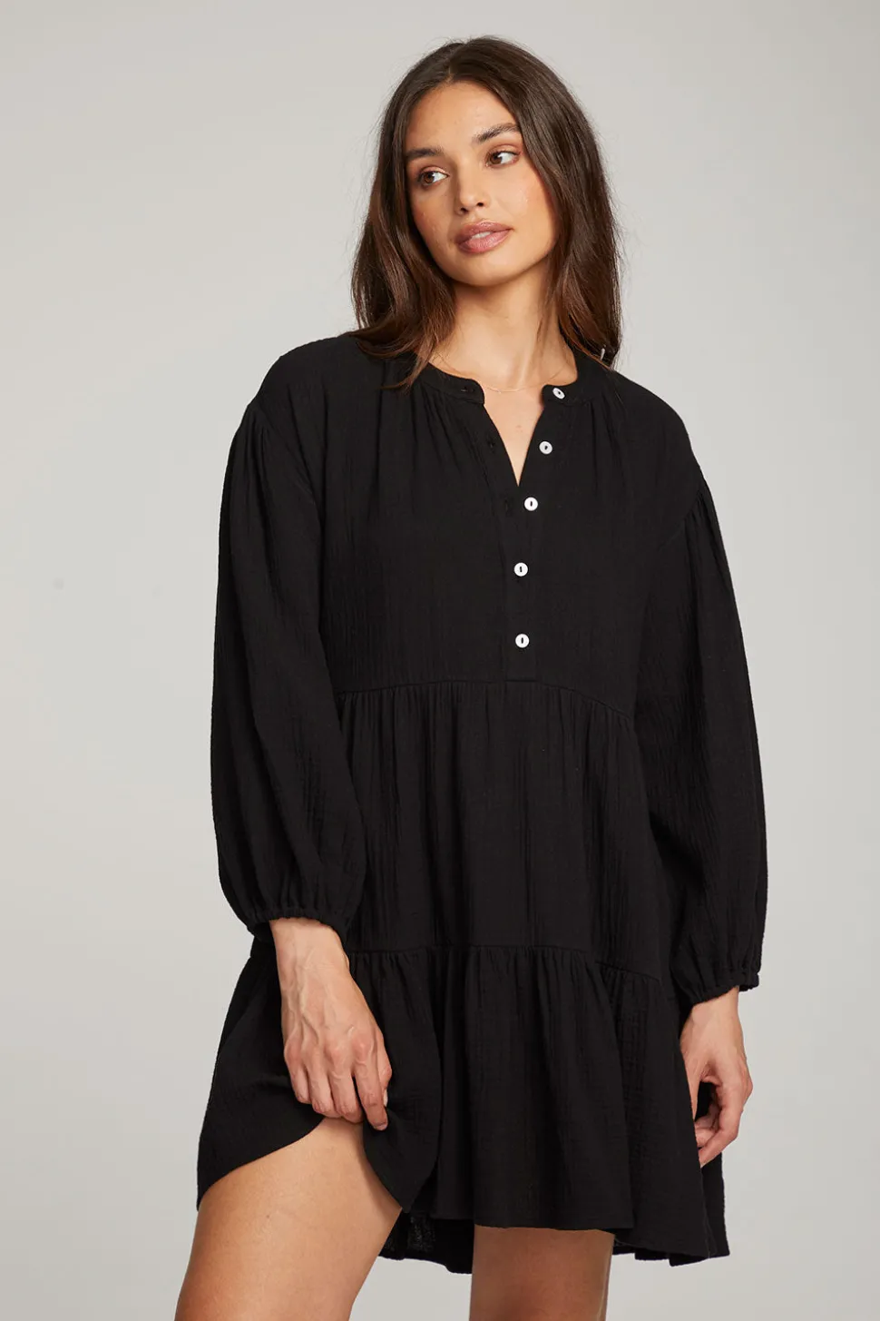 Chaser Brand Magnolia Licorice Mini Dress Flash Sale