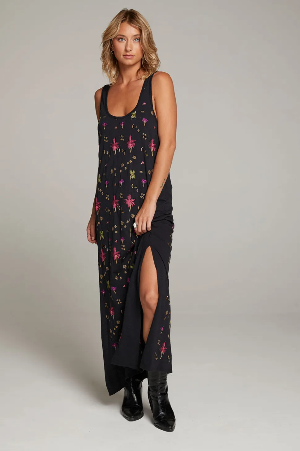 Chaser Brand Manatee Night Palm Maxi Dress Store