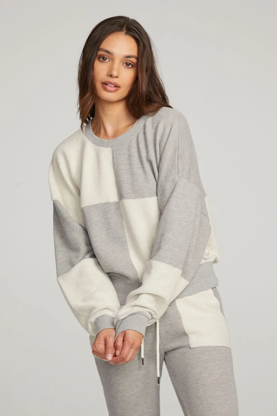 Chaser Brand Marie Heather Grey Pullover Online
