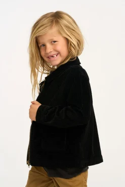 Chaser Brand Martin Raven Black Zip Up Corduroy Jacket Fashion