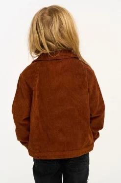Chaser Brand Martin Walnut Brown Zip Up Corduroy Jacket Online