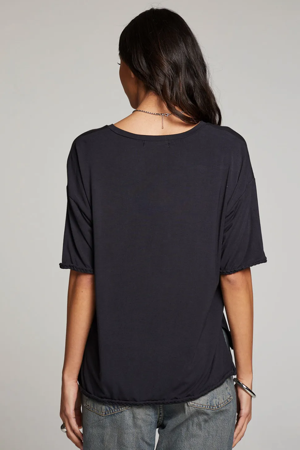 Chaser Brand Mason Licorice V Neck Best Sale