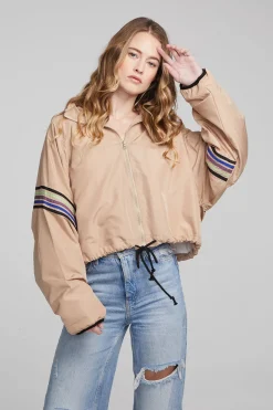 Chaser Brand McCartney Cappuccino Zip Up New