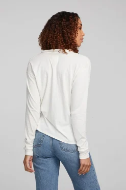 Chaser Brand Mela Bright White Long Sleeve Fashion