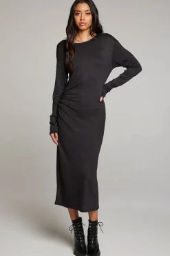 Chaser Brand Memory Licorice Midi Dress Cheap