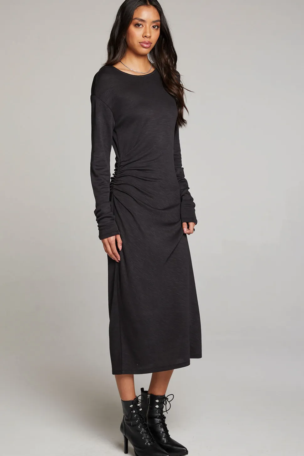 Chaser Brand Memory Licorice Midi Dress Cheap