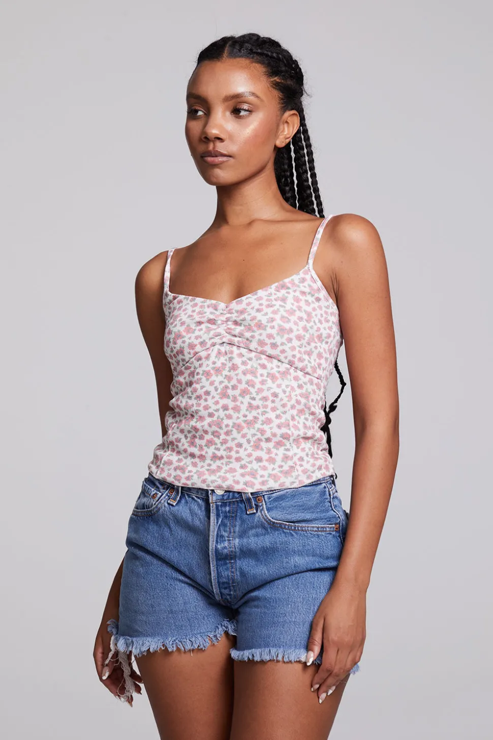Chaser Brand Mercato Ditsy Rose Floral Tank Top Sale