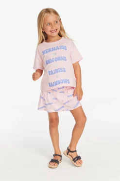 Chaser Brand Mermaid & Friends Peplum Girls Skort Flash Sale