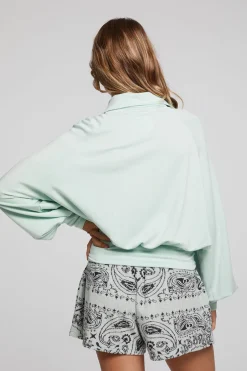 Chaser Brand Midnight Matcha Half Zip Flash Sale