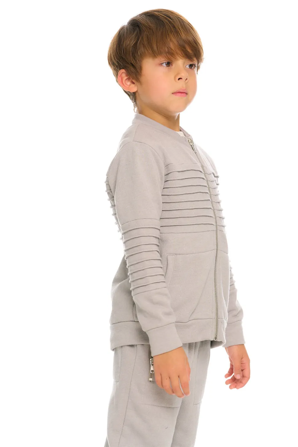 Chaser Brand Mock Neck Moto Zip Jacket Discount