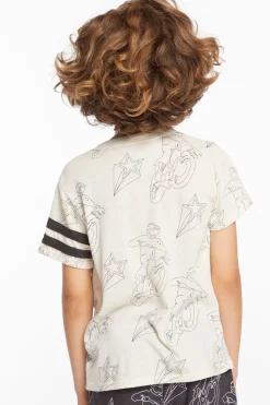 Chaser Brand Moto Star Boys Tee New