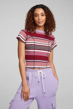 Chaser Brand Nahal Roxy Stripe Tee Outlet