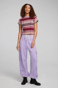 Chaser Brand Nahal Roxy Stripe Tee Outlet