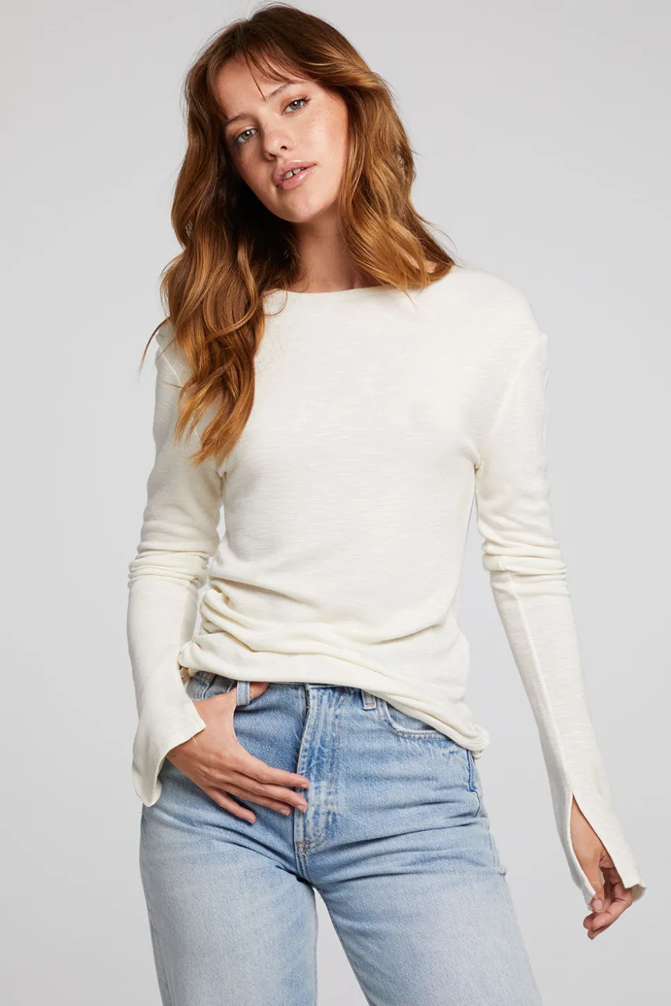 Chaser Brand Nyla Starry White Blouse Shop