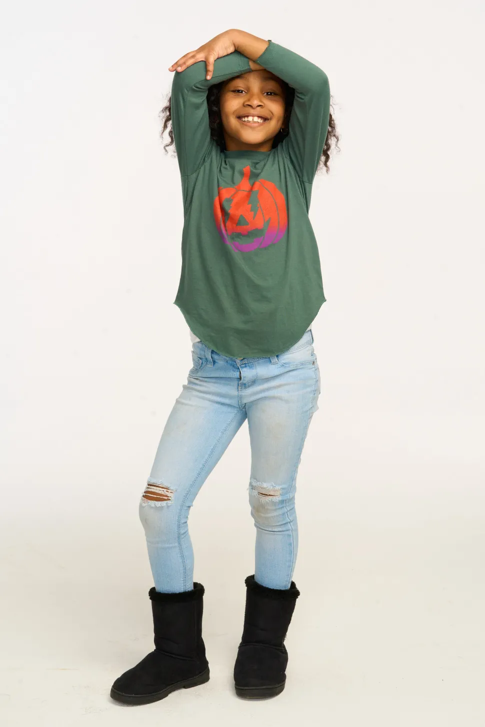 Chaser Brand Ombre Pumpkin Long Sleeve Online
