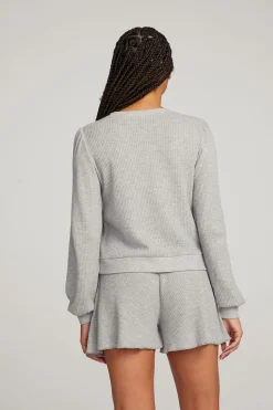 Chaser Brand Owlsey Grey Marl Pullover Clearance