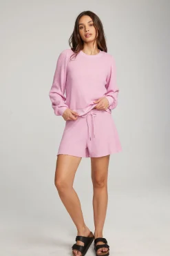 Chaser Brand Owlsey Pastel Lavender Pullover Best Sale