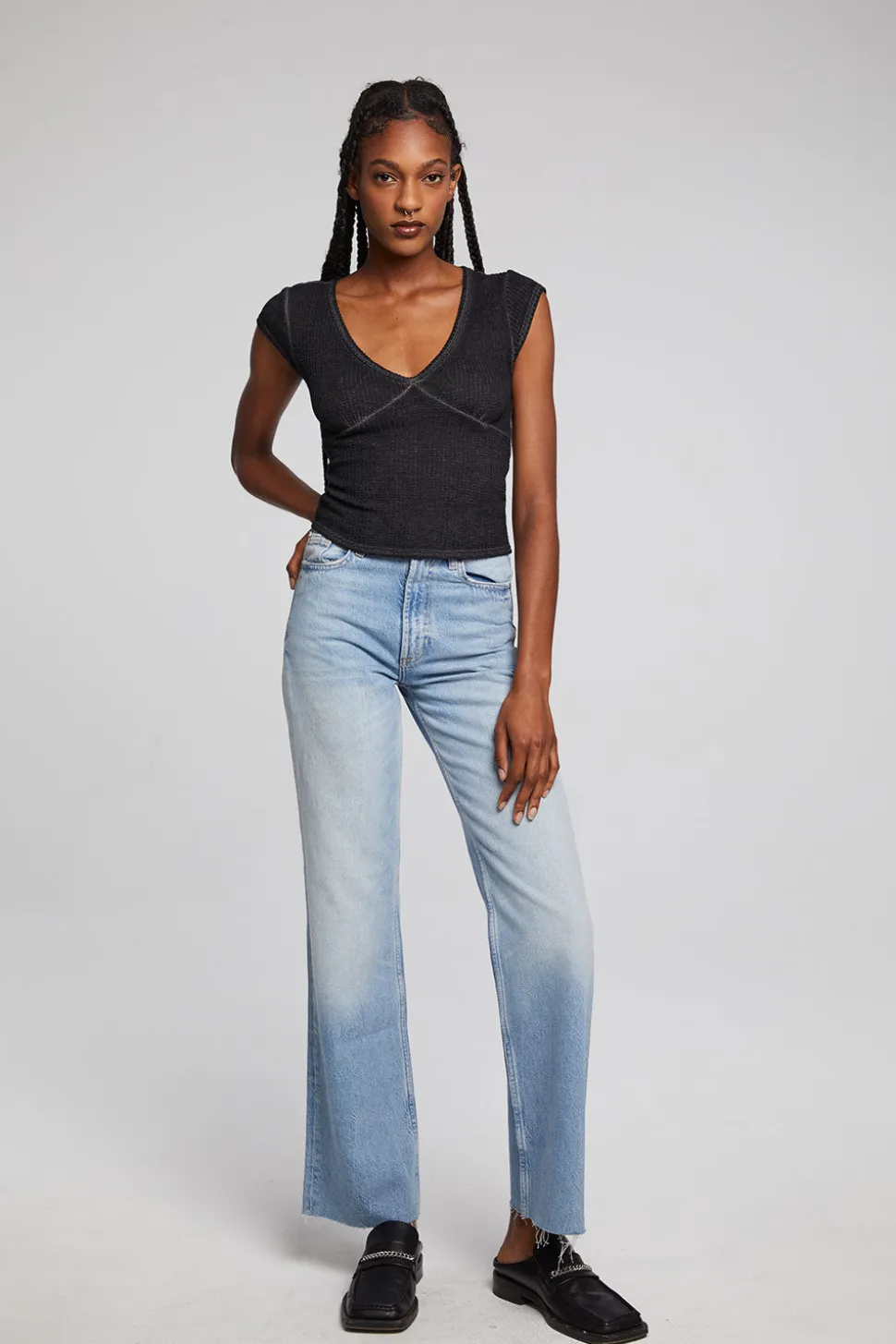 Chaser Brand Page Licorice Tee New