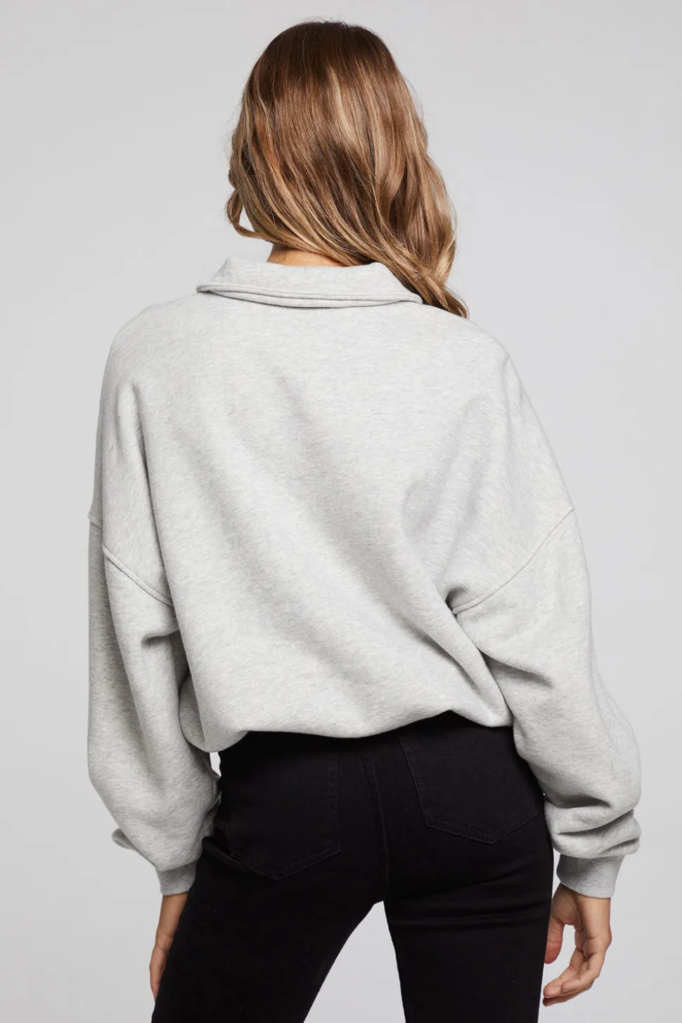 Chaser Brand Paris L'Amour Heather Grey Long Sleeve Best Sale