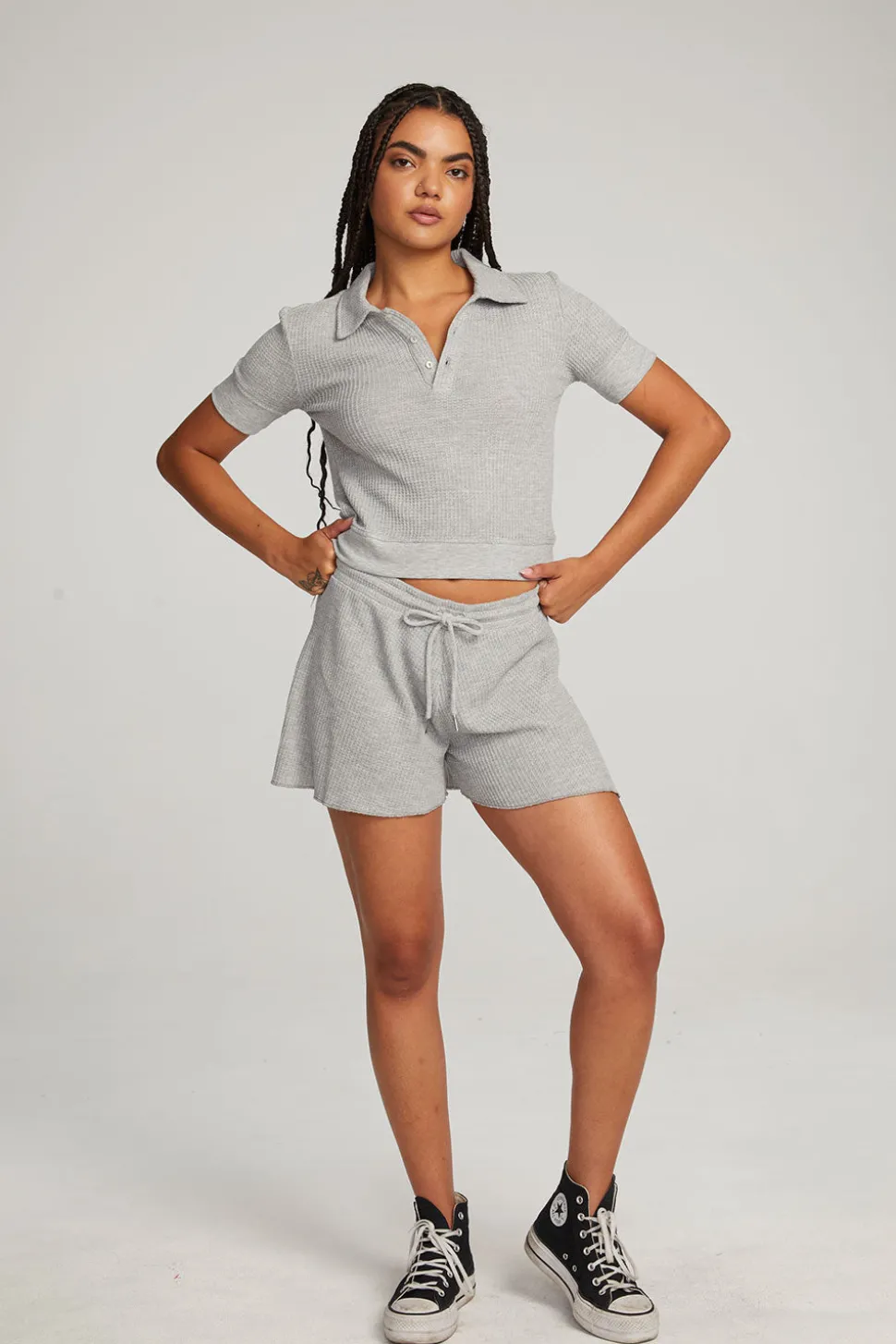 Chaser Brand Paseo Grey Marl Shorts Sale