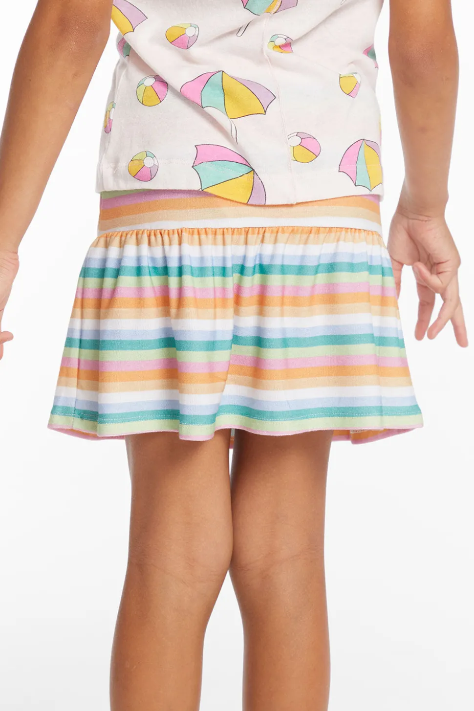 Chaser Brand Peplum Sunshine Stripe Girls Skort Fashion