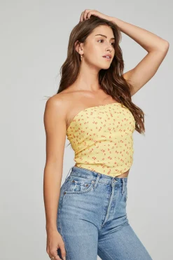 Chaser Brand Pier Crop Top - Anise Flower Online