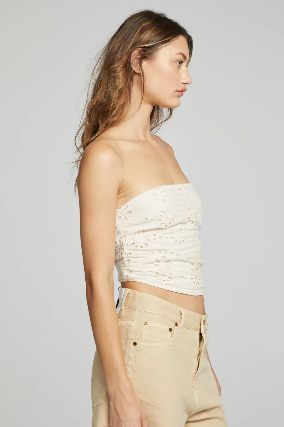 Chaser Brand Pier Crop Top - Gardenia New