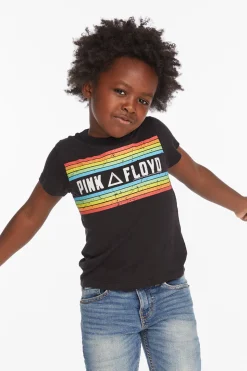 Chaser Brand Pink Floyd Rainbow Stripe Boys Tee Fashion