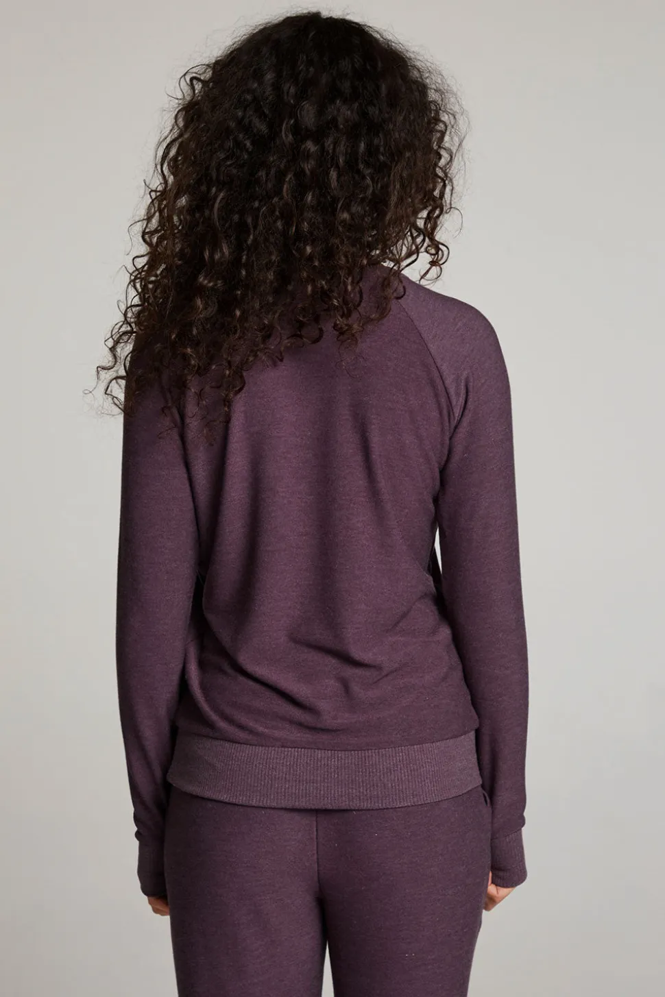 Chaser Brand Plum Perfect Long Sleeve Raglan Pullover Store