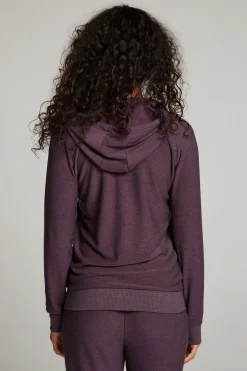 Chaser Brand Plum Perfect Long Sleeve Raglan Zip Up Hoodie Store