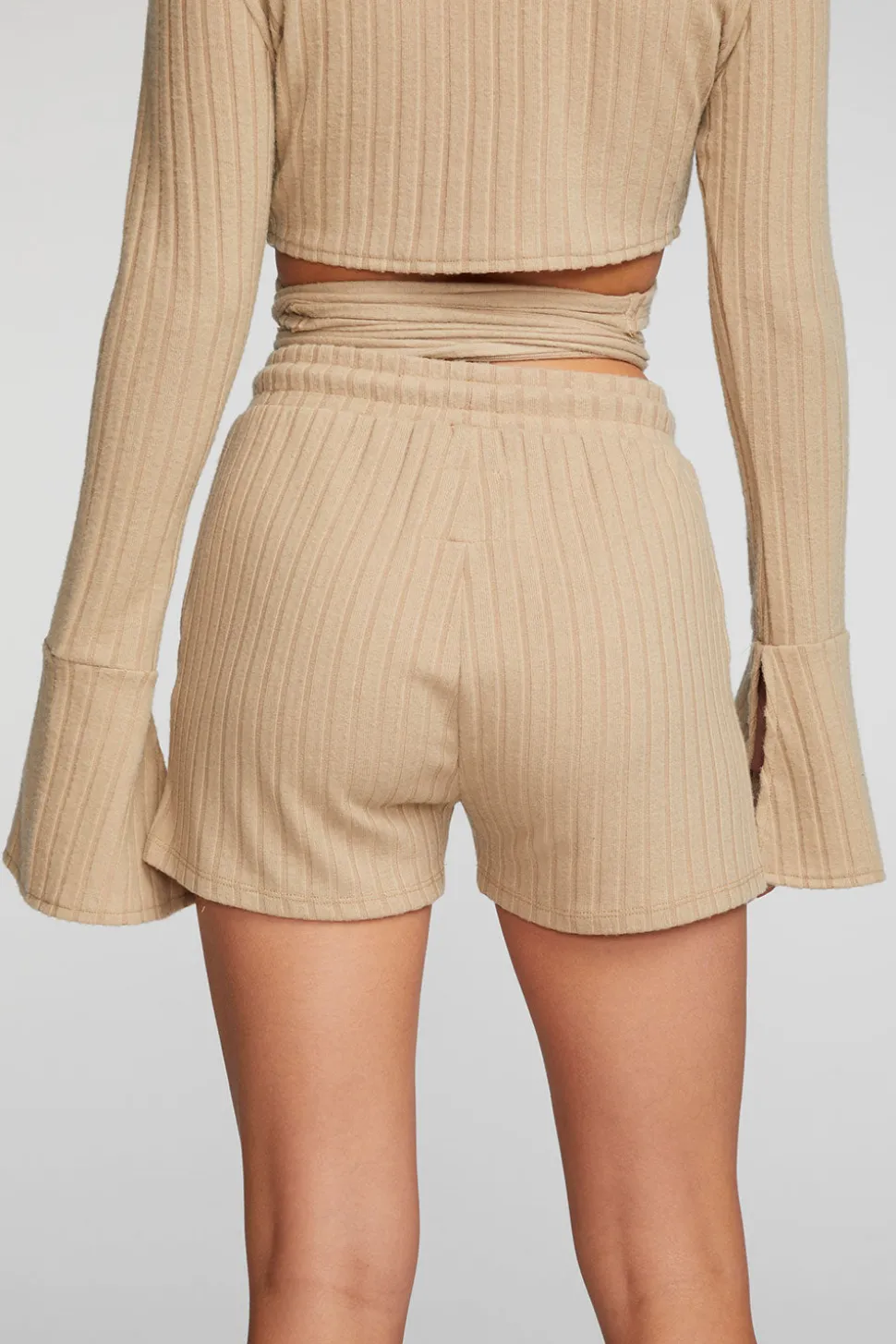 Chaser Brand Poor Boy Rib Shorts With Shoestring Tie Store