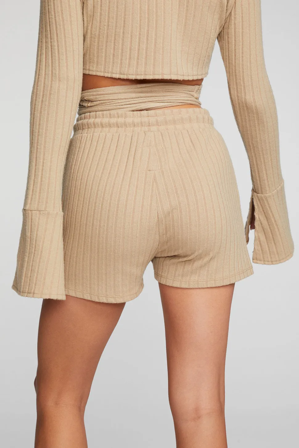 Chaser Brand Poor Boy Rib Shorts With Shoestring Tie Store
