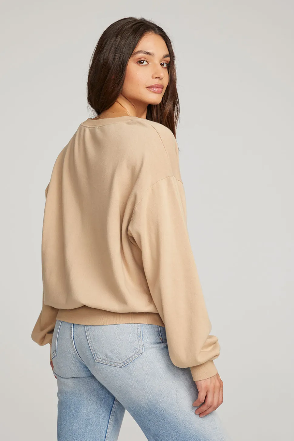 Chaser Brand Poppy Cappuccino Pullover Flash Sale