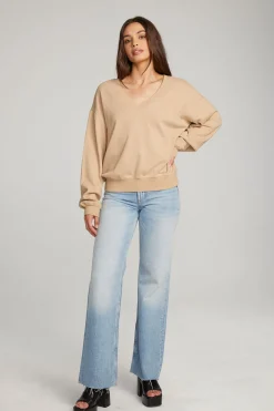 Chaser Brand Poppy Cappuccino Pullover Flash Sale