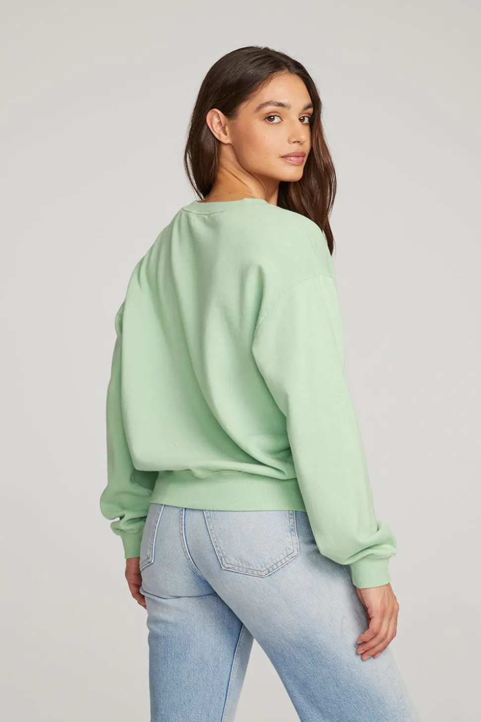 Chaser Brand Poppy Quiet Green Pullover Discount