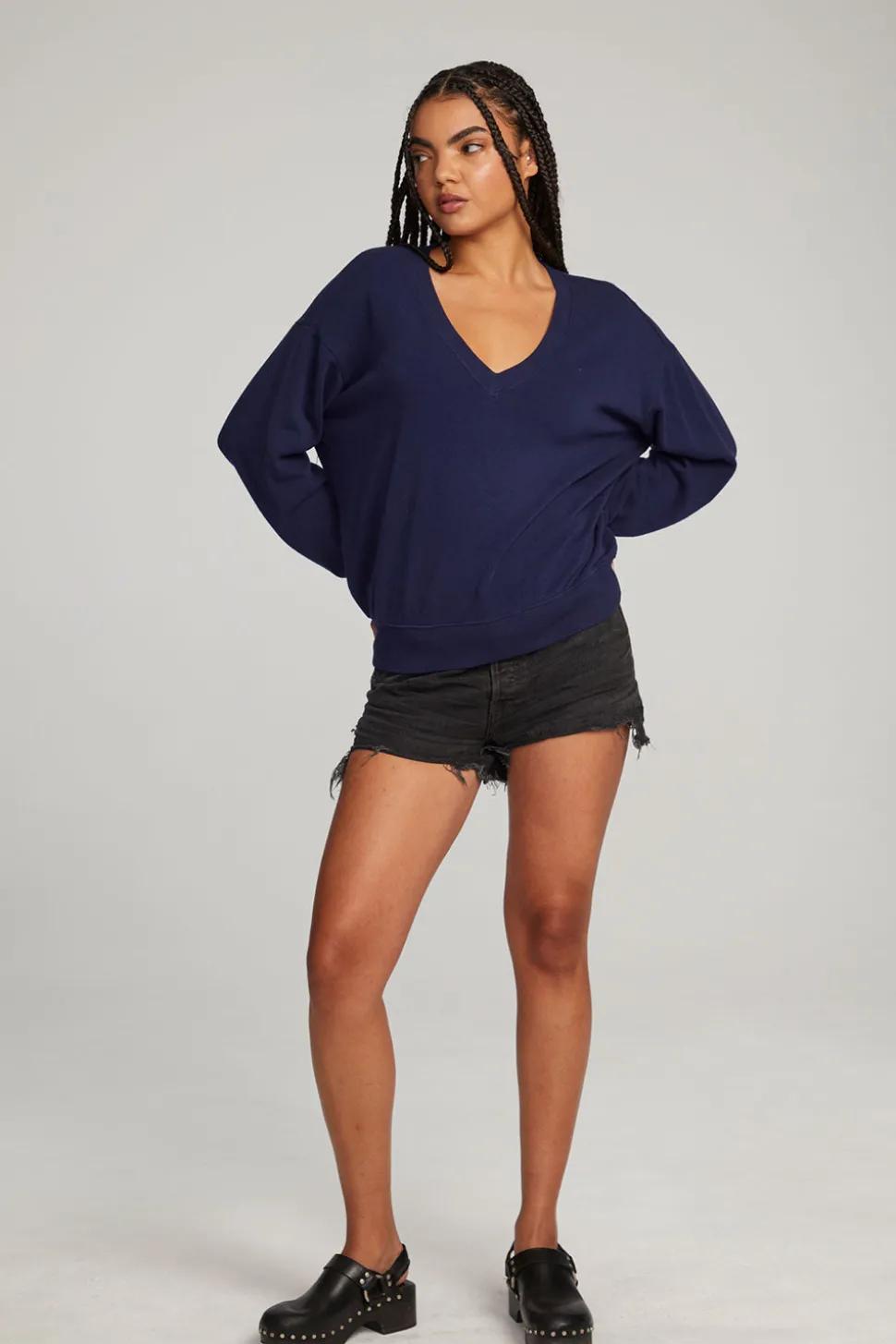 Chaser Brand Poppy Sapphire Pullover Store