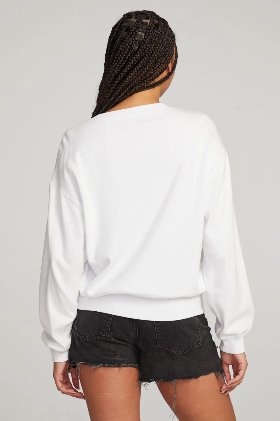 Chaser Brand Poppy White Pullover Best