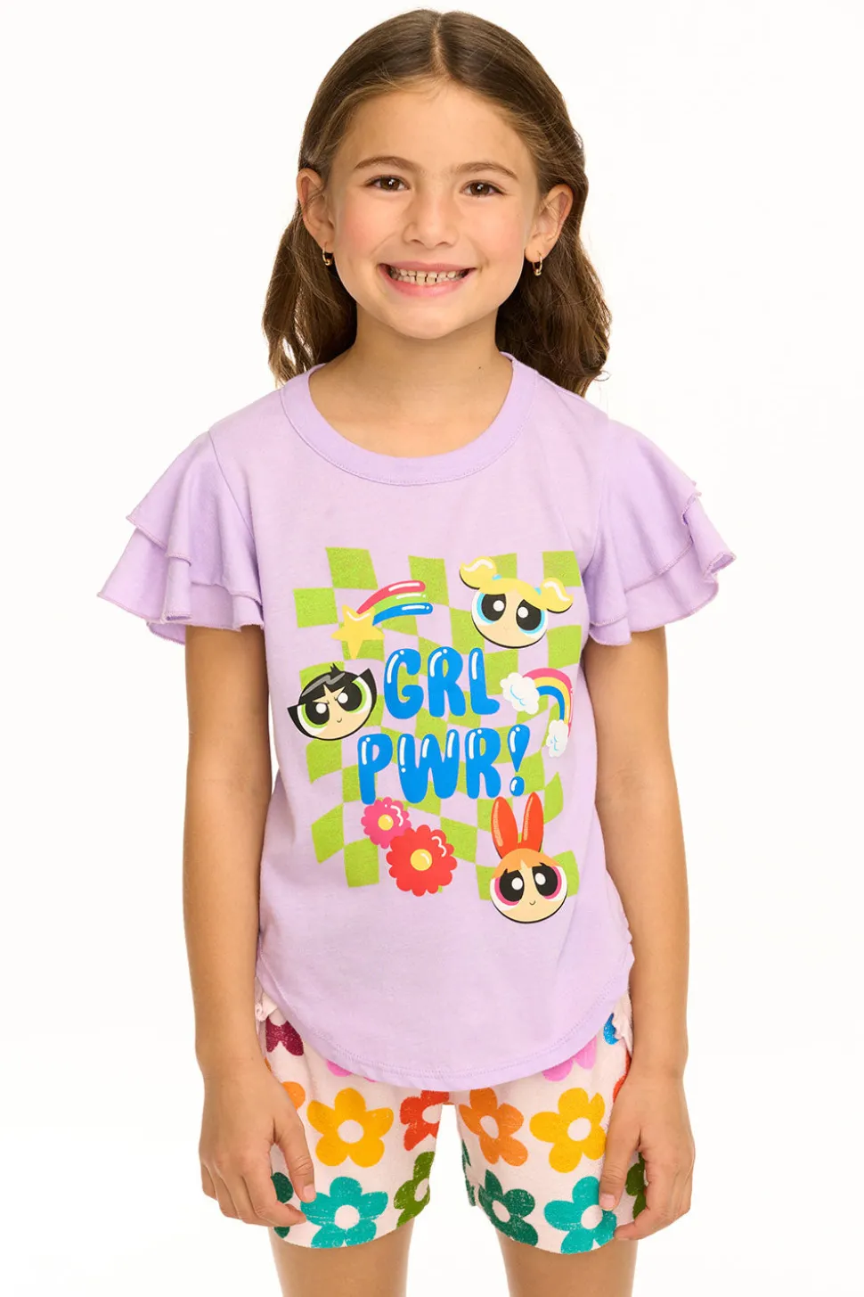 Chaser Brand Powderpuff Girls - Girl Power Flutter Sleeve Tee Clearance