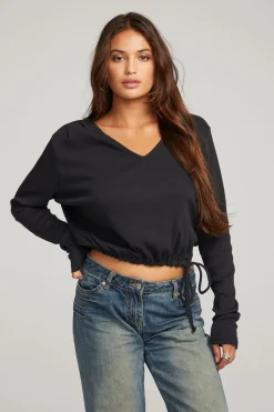 Chaser Brand Powell Licorice Long Sleeve Cheap