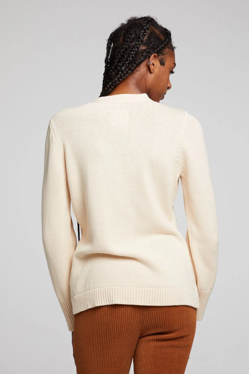 Chaser Brand Presley Whitecap Grey Cardigan Sale