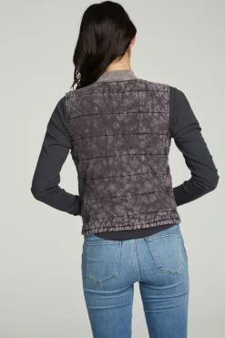 Chaser Brand Quilted Mock Neck Puffer Vest Clearance
