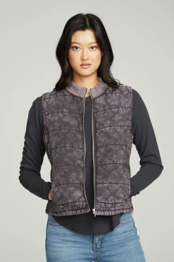 Chaser Brand Quilted Mock Neck Puffer Vest Clearance